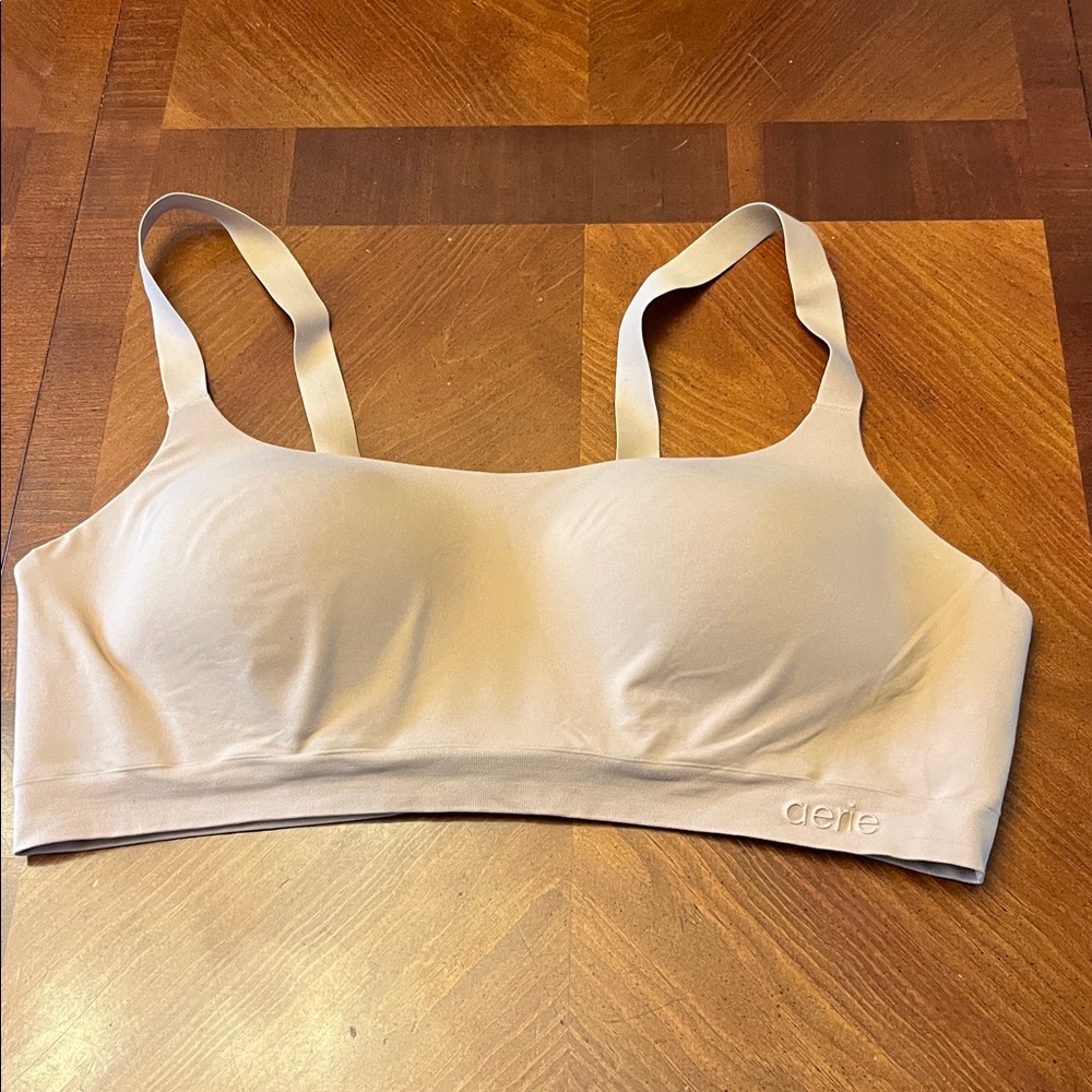 aerie Seamless Light Beige Wireless Bra